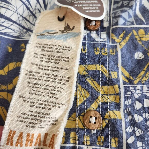 Kahala 1936 New With Tags Bali Hawaiian Shirt Made In Hawaii Men Size Large - Picture 16 of 16
